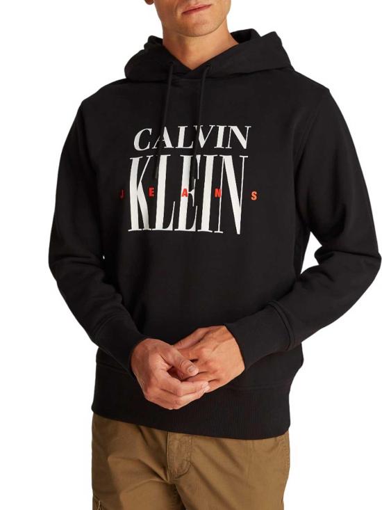 25FW 캘빈클라인 후드 티셔츠 J30J327520BEH Black - CALVIN KLEIN