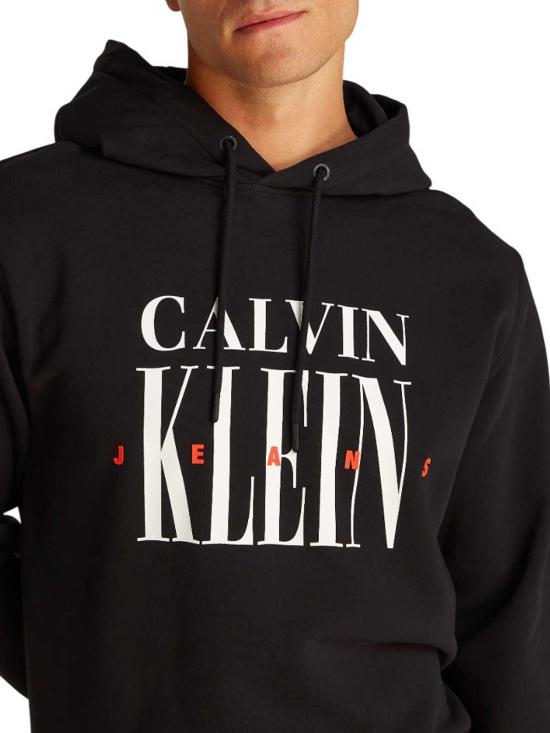 25FW 캘빈클라인 후드 티셔츠 J30J327520BEH Black - CALVIN KLEIN