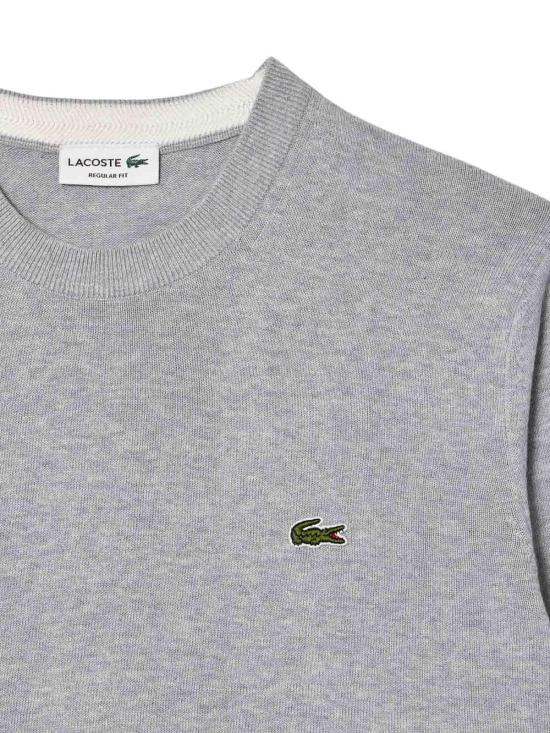  라코스테 크루넥 스웨터 AH1985CCA GREY - LACOSTE