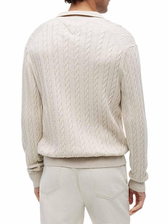 26SS 타미힐피거 폴로 티셔츠 MW0MW41955HGF Cream - TOMMY HILFIGER
