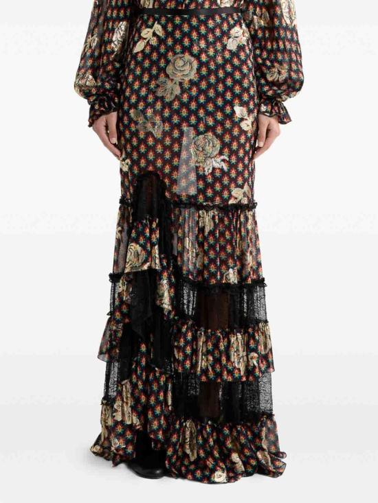 26SS 에트로 미디 스커트 99SAA84WRFA0193X0811 Black - ETRO