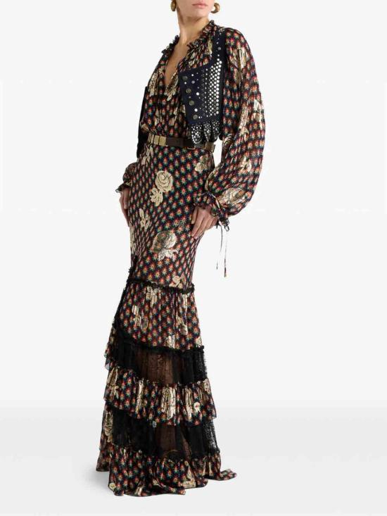 26SS 에트로 미디 스커트 99SAA84WRFA0193X0811 Black - ETRO