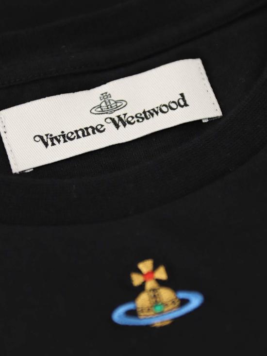  비비안웨스트우드 PERU 페루 ORB 반팔 티셔츠 3G010017J001MGODN401GO Black - VIVIENNE WESTWOOD