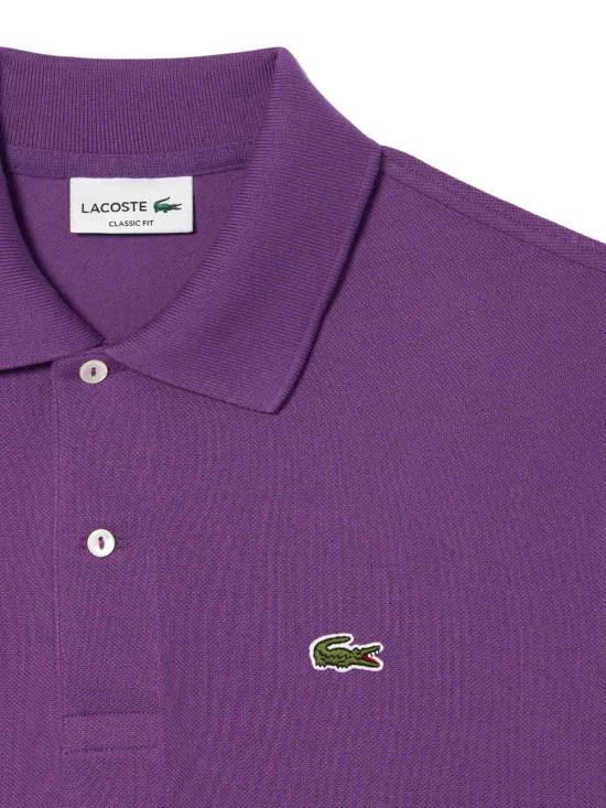  라코스테 클래식 핏 피케 폴로 셔츠 L1212IY2 Purple - LACOSTE