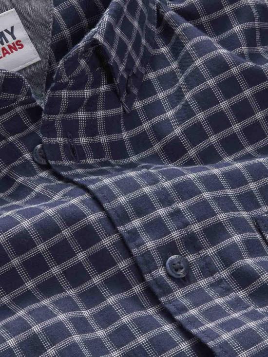  타미힐피거 긴팔 셔츠 DM0DM14180C87 Blue - TOMMY HILFIGER