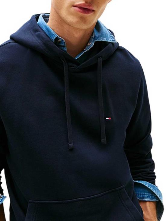 25FW 타미힐피거 후드 티셔츠 MW0MW37235DW5 Blue - TOMMY HILFIGER
