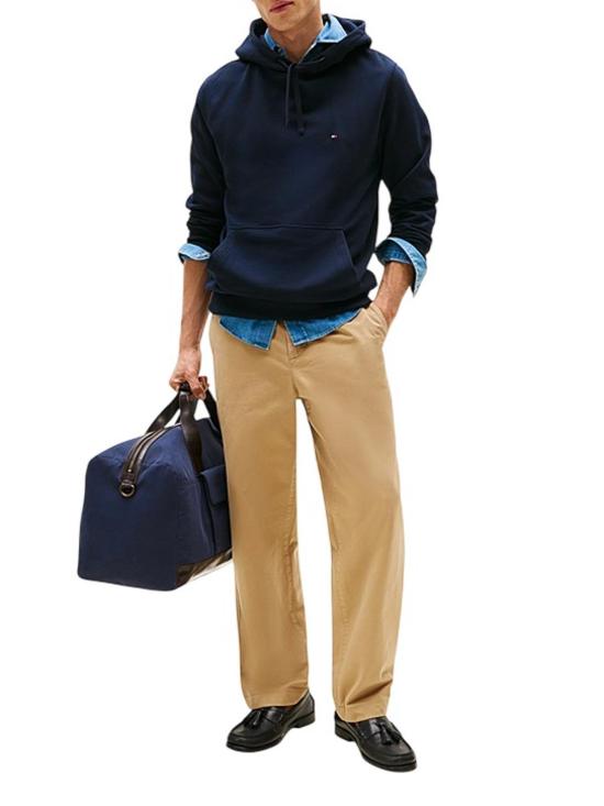25FW 타미힐피거 후드 티셔츠 MW0MW37235DW5 Blue - TOMMY HILFIGER