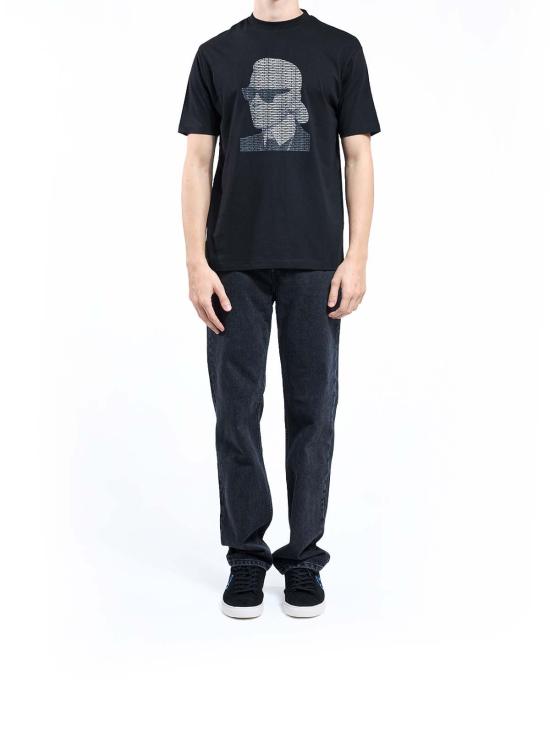 25FW 칼라거펠트 반팔 티셔츠 755144554225990 Black - KARL LAGERFELD