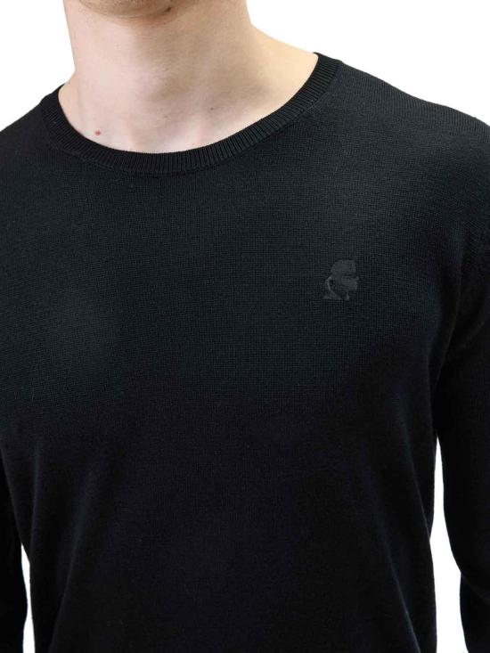  칼라거펠트 스웨터 655000554399990 BLACK - KARL LAGERFELD