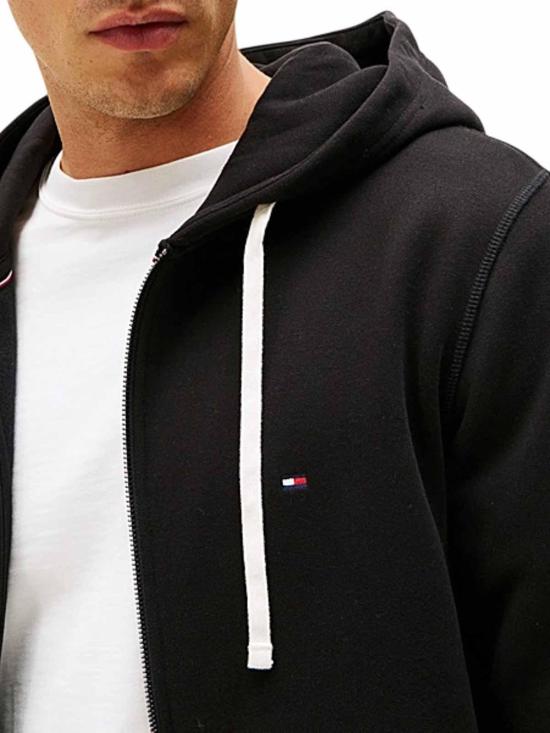 25FW 타미힐피거 후드 티셔츠 MW0MW37234BDS Black - TOMMY HILFIGER