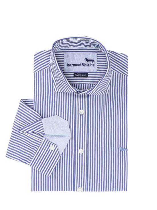 26SS 하몬트앤블레인 셔츠 CNQ074013439I801 Blue - HARMONT & BLAINE