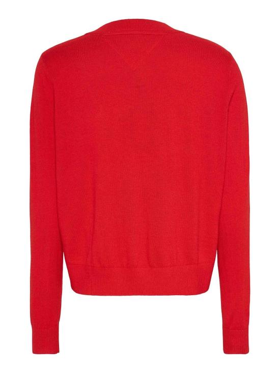  타미힐피거 긴팔 티셔츠 DW0DW16535XNL Red - TOMMY HILFIGER