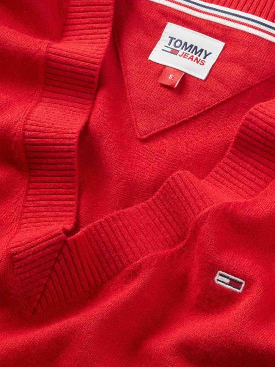  타미힐피거 긴팔 티셔츠 DW0DW16535XNL Red - TOMMY HILFIGER