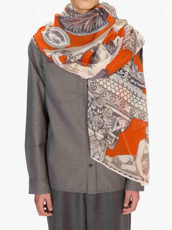 25FW 이누이 에디션 머플러/스카프 ET22ARC08ORANGE Multicolour - INOUI EDITION