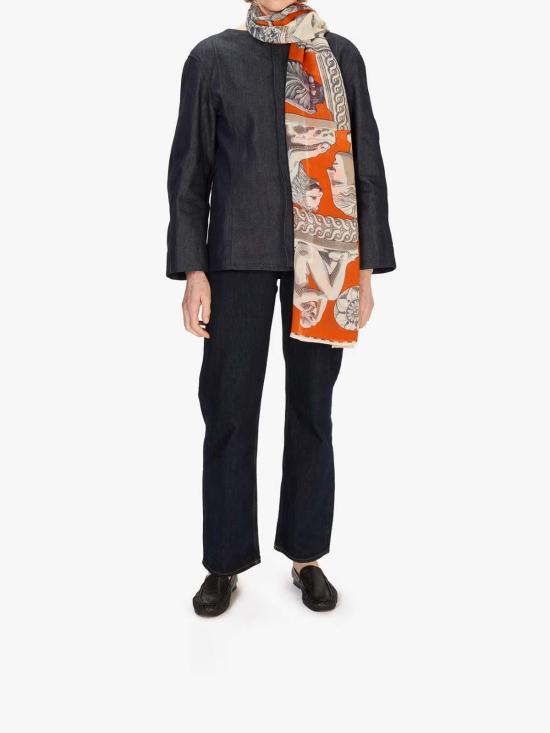 25FW 이누이 에디션 머플러/스카프 ET22ARC08ORANGE Multicolour - INOUI EDITION
