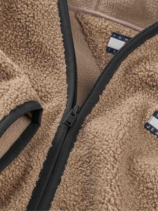 25FW 타미힐피거 후드 티셔츠 DM0DM19224AFE Beige - TOMMY HILFIGER