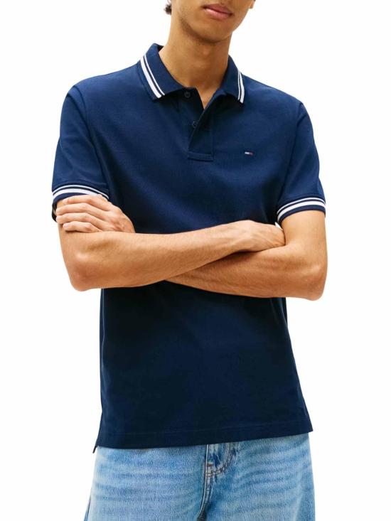 26SS 타미힐피거 폴로 티셔츠 DM0DM22700C1G Blue - TOMMY HILFIGER