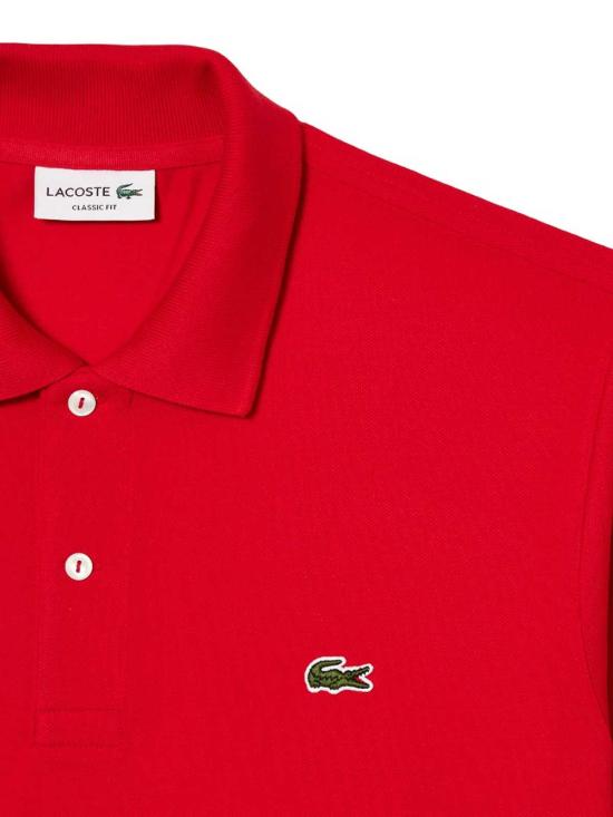  라코스테 클래식 핏 피케 폴로 셔츠 L1212240 Red - LACOSTE