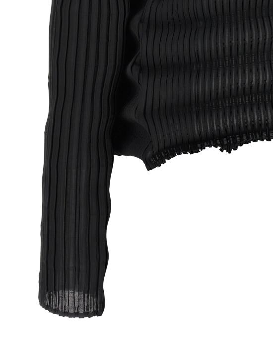 26SS 이세이 미야케 가디건 IM66FO68515 Black - ISSEY MIYAKE