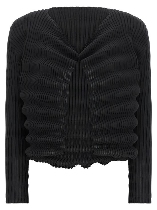 26SS 이세이 미야케 가디건 IM66FO68515 Black