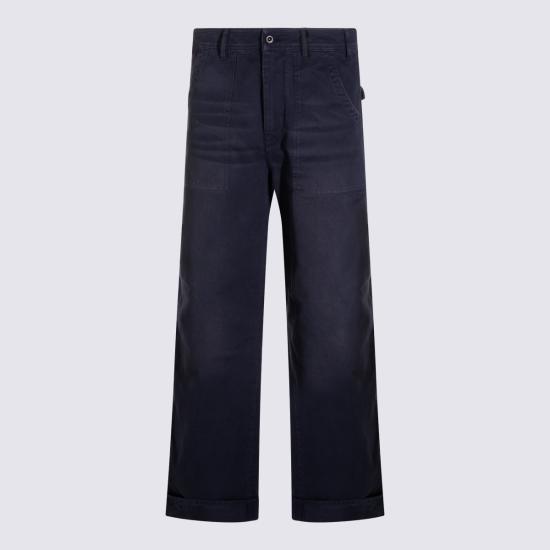 26FW 아크네 스튜디오 스테인드 트윌 팬츠 BK0779 885 NAVY BLUE - ACNE STUDIOS