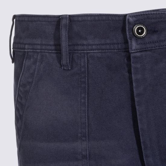 26FW 아크네 스튜디오 스테인드 트윌 팬츠 BK0779 885 NAVY BLUE - ACNE STUDIOS