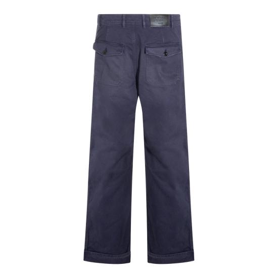 26FW 아크네 스튜디오 스테인드 트윌 팬츠 BK0779 885 NAVY BLUE - ACNE STUDIOS