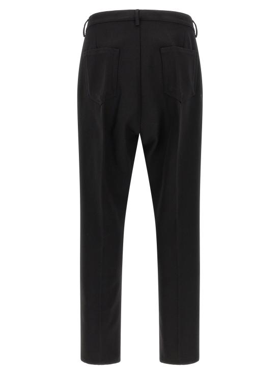 26FW 릭 오웬스 스트레이트 팬츠 RU02F4348WWH09 Black - RICK OWENS