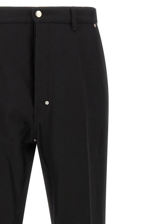 26FW 릭 오웬스 스트레이트 팬츠 RU02F4348WWH09 Black - RICK OWENS