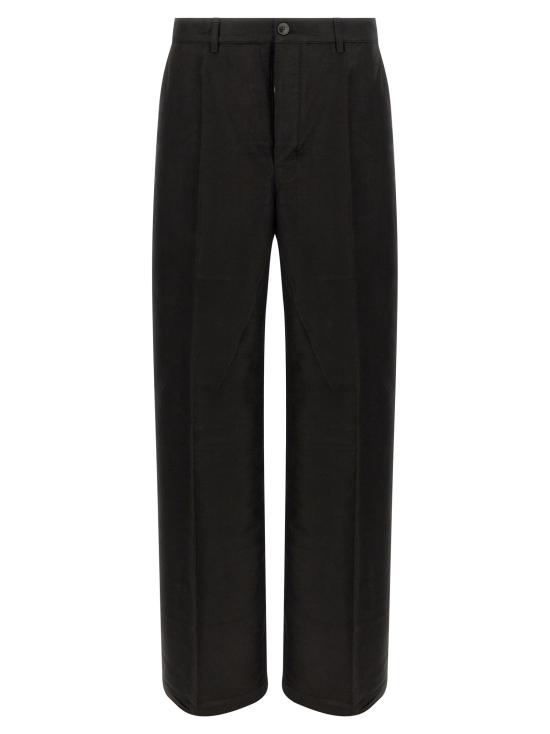 26FW 릭 오웬스 스트레이트 팬츠 RU02F4332MOR09 Black