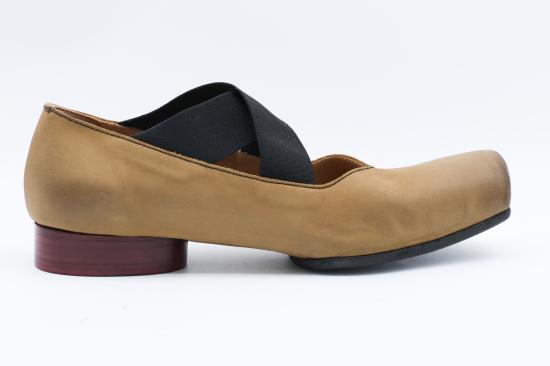26FW 우마 왕 힐/펌프스 US9006 UW247 MUSTARD RED - UMA WANG