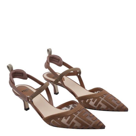 26FW 펜디 힐/펌프스 8J8558 AY0MF1XHR BROWN - FENDI