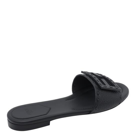 26FW 펜디 바게트 시에나 레더 슬라이드 8R8136 AQY2F0QA1 Black - FENDI