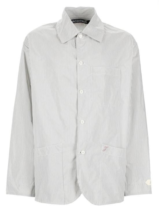 26SS 자크뮈스 스트라이프 칼라 긴팔 재킷 OUM00159AW0 07559DD Grey