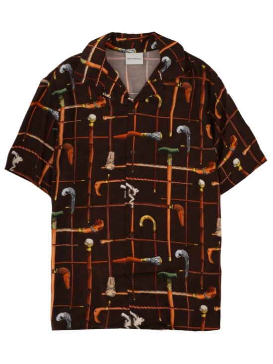 26SS 드롤드무슈 반팔 셔츠 SH230 VI033BROWN