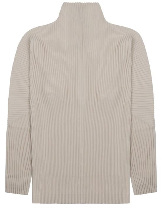  옴므 플리세 이세이 미야케 긴팔 티셔츠 HP66JK032 42 Neutrals - HOMME PLISSE' ISSEY MIYAKE