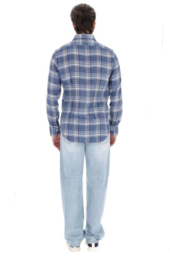 25SS 피나모레 셔츠 TK LI Z 046217 P501301 Blue - FINAMORE