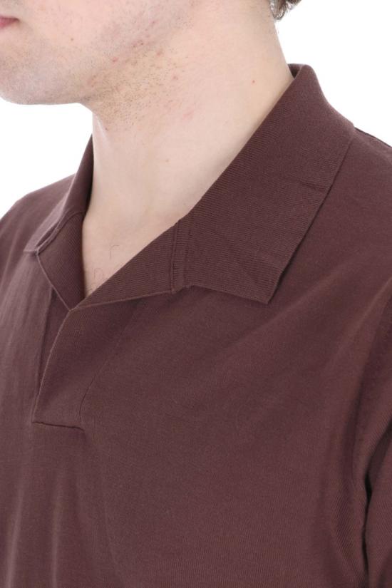 25SS 발렌타인 폴로 티셔츠 B2W104 18C23 314539 Brown - BALLANTYNE