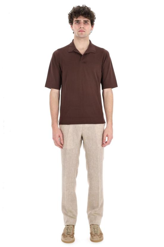 25SS 발렌타인 폴로 티셔츠 B2W104 18C23 314539 Brown - BALLANTYNE