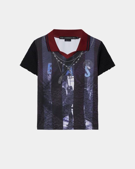 26SS 앤더슨벨 반팔 티셔츠 atb1561w NAVY WINE DOM