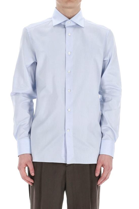 25SS 에르메네질도제냐 셔츠 903902A9 9MS0BAAZZ Blue - ERMENEGILDO ZEGNA