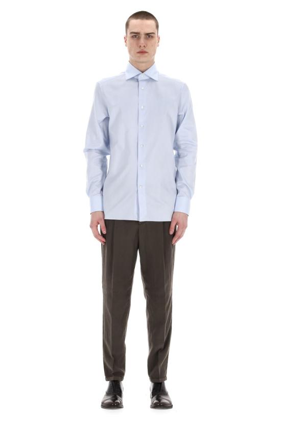 25SS 에르메네질도제냐 셔츠 903902A9 9MS0BAAZZ Blue