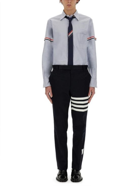  톰브라운 클래식 포플린 암밴드 셔츠 MWL150E 03113480 Blue - THOM BROWNE