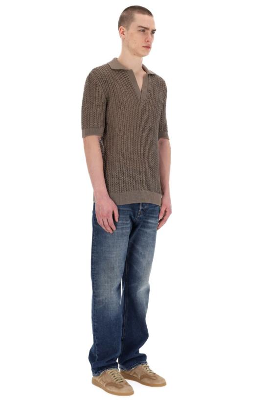 25SS 딸리아토레 폴로 티셔츠 ASCHER PWE25 02 2TAUPE Brown - TAGLIATORE