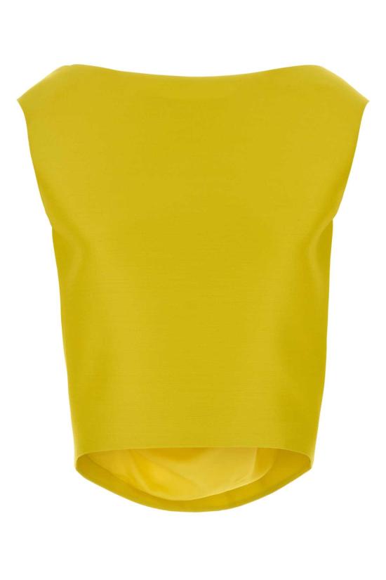 26FW 발렌시아가 반팔 티셔츠 872137TUT22 7200 Yellow