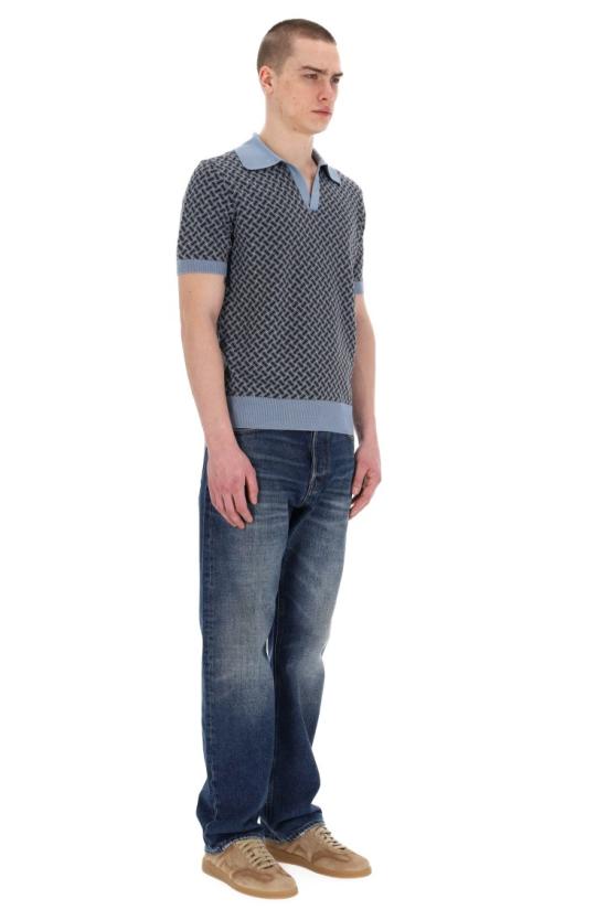 25SS 드루모어 폴로 티셔츠 D9LZ146N 5B47 Blue - DRUMOHR