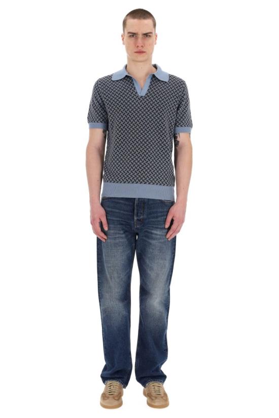 25SS 드루모어 폴로 티셔츠 D9LZ146N 5B47 Blue