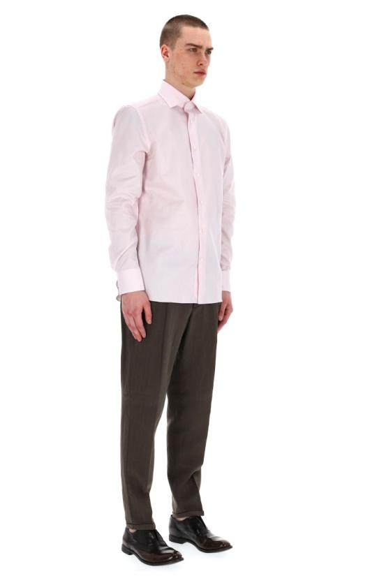 25SS 에르메네질도제냐 셔츠 903903A9 9MS0BAROSA Pink - ERMENEGILDO ZEGNA