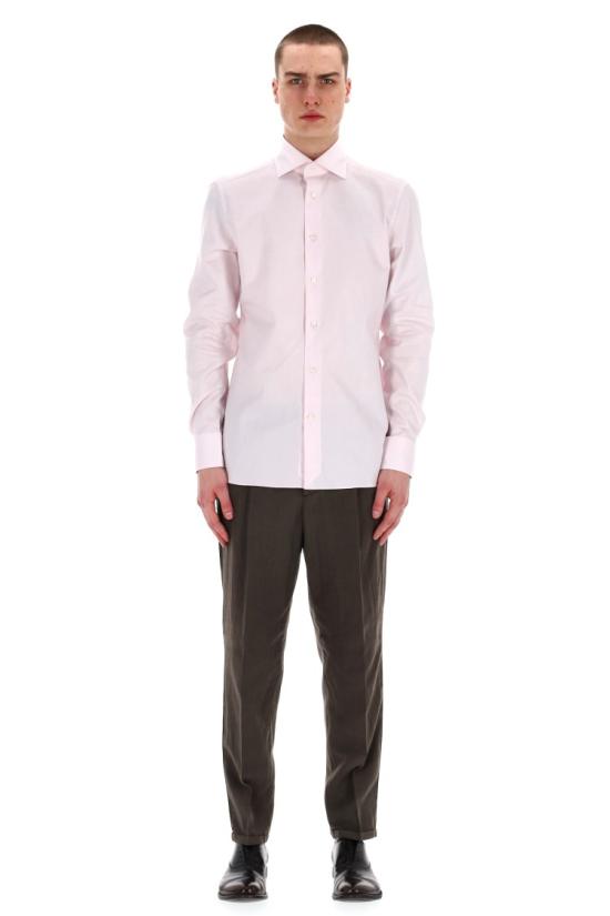 25SS 에르메네질도제냐 셔츠 903903A9 9MS0BAROSA Pink