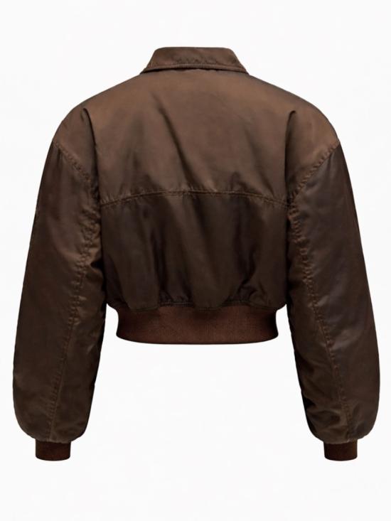 26SS 가니 나일론 봄버 자켓 A1010046 ZWX Brown - GANNI